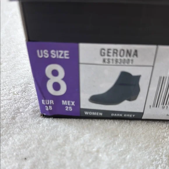 Kensie Dark Grey Ankle Boots - Picture 2 of 7